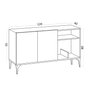 Hanah Home Consola Oscar - Dec0073 Roble zafiro y negro